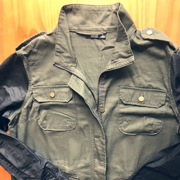 a.n.a Jackets & Blazers - Women's A.N.A. Green Military-Style Jacket